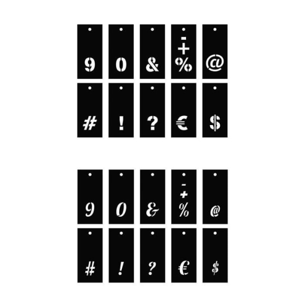 Alfabetschabloner 140 mönster, bokstäver och siffror