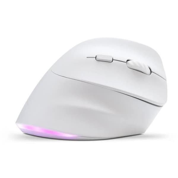Trådløs Ergonomisk Mus - BLUESTORK - ERGO - Lysende - PC/MAC - Sort Vit