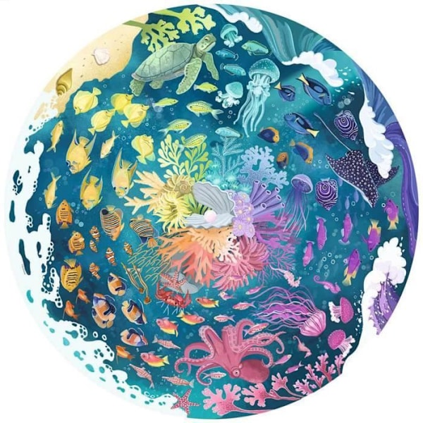 Puzzle på 500 brikker Ocean, Circle of Colors, Puzzle til voksne, fra 12 år, 17170, Ravensburger Flerfärgad