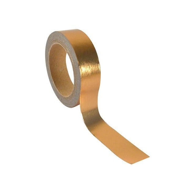 Alu klæbende tape 5 m x 1,5 cm - kobber Koppar
