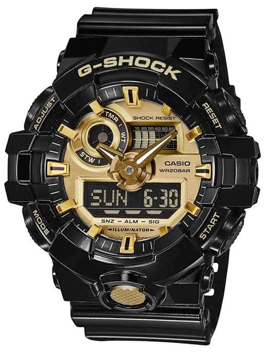 CASIO - Resin Watch - G-SHOCK - Sort Gul