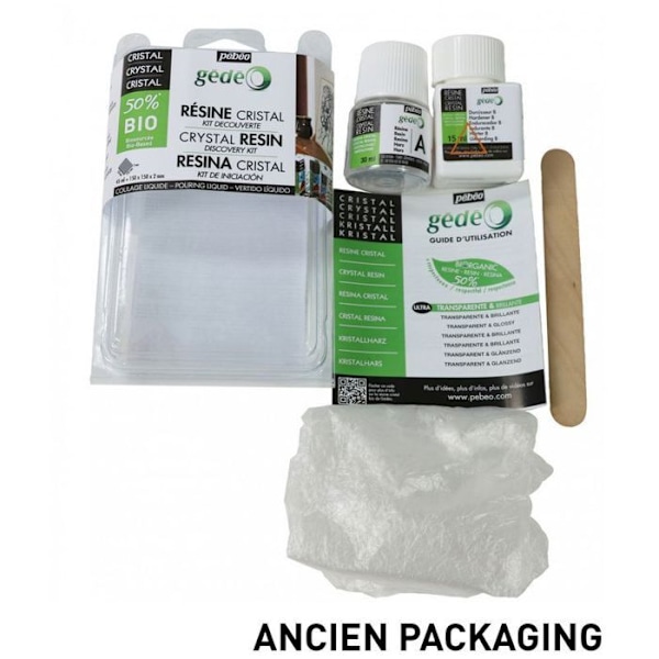 Organisk kristallhartssats - 45 ml Transparent