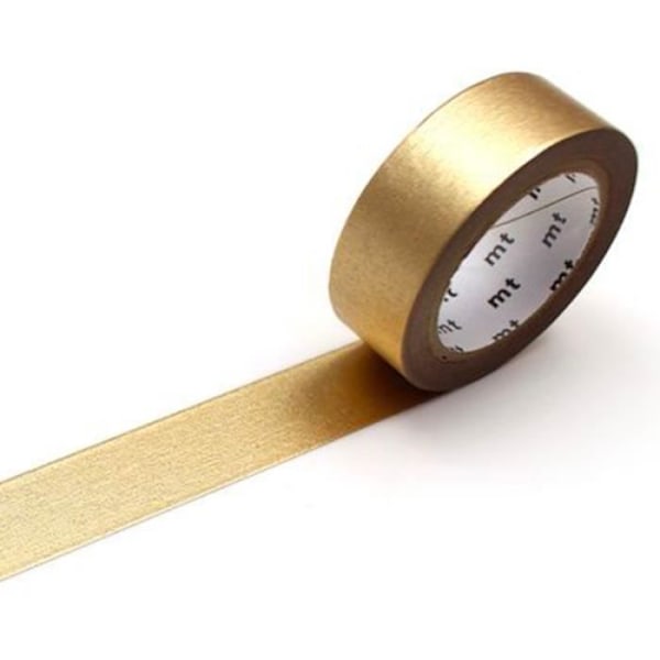 Teippiteippi - Uni Metallin - Kulta - 15 mm - 7 m