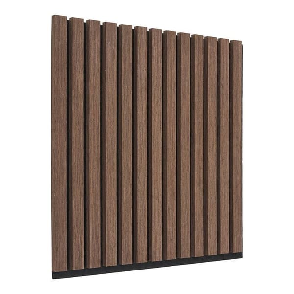 Porto akustisk panel 52x52x2,2cm valnød dekoration. brun