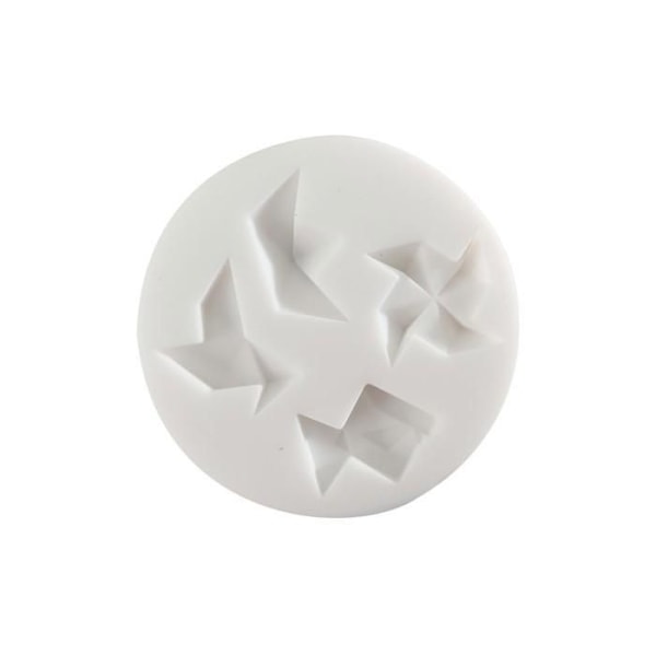 Mini origami silikoneform til polymerler. Rosa