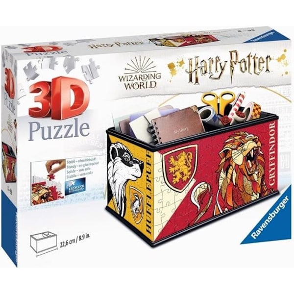 3D-pussel Harry Potter förvaringslåda - Ravensburger - 216 bitar - Limfri - från 8 år och uppåt Flerfärgad