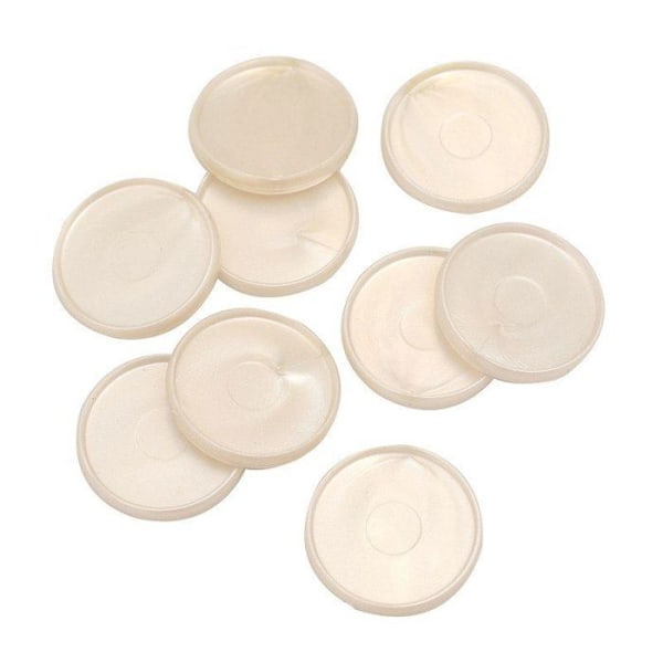 Binders - We R Memory Keepers - Pearl White - 9 st - Plastik - 3 cm i diameter Pärlvitt