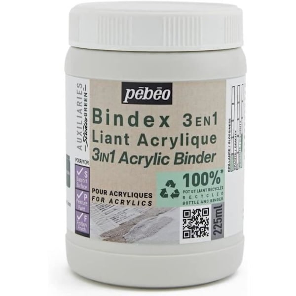 Liima AkrYyli - Pébéo - Bindex 3en1 - 225 ml - Kiiltävä - Ei kellastu