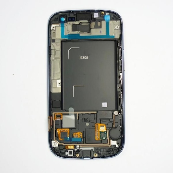Original Vitre tactile skärm LCD på chassi Samsung Galaxy S3 I9305 grå Grå