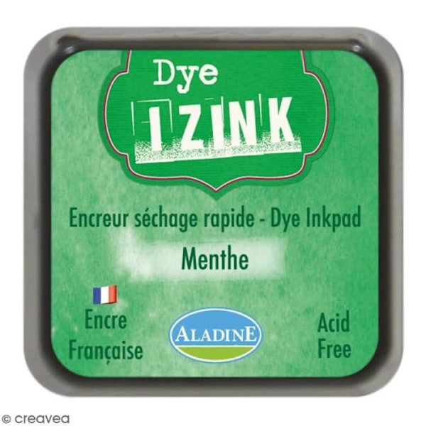 Encreur - ALADINE - Izink Dye - 20 farver - 4,5 x 4,5 cm - Mintgrøn Mintgrøn