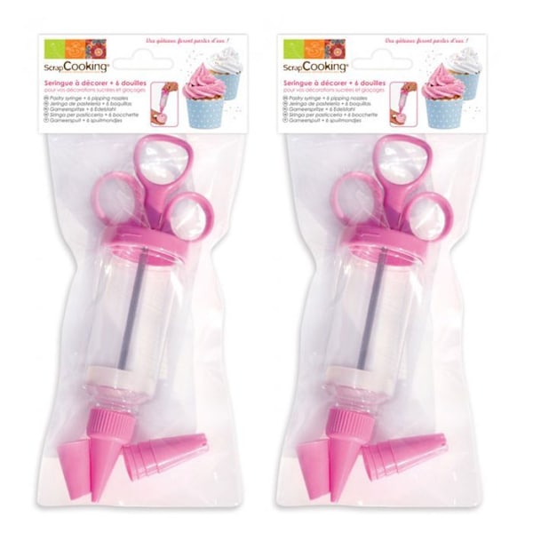 2 konditorsprøjter Rosa