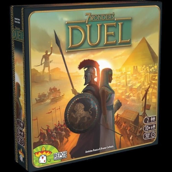 Asmodée - Repos Production - 7 Wonders: Duel - Unbox Now - Brädspel - Från 10 år - 2 spelare - 30 minuter Flerfärgad