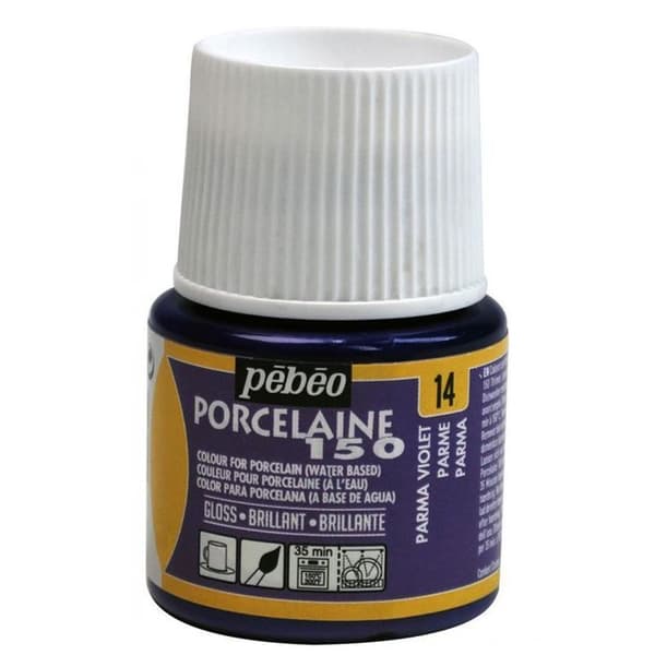 Porslinsfärg - Pébéo - Parma - 150°C - 45 ml - Tål diskmaskin Blå