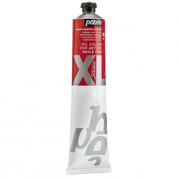 Oljefärg - Pébéo - Studio XL - Ljus kadmiumröd imitation - 200 ml - Snabbtorkande Röd Cadmium Ljus Imitation