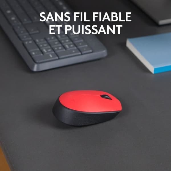 Mus - Trådløs - Logitech - M171 - Rød - Ambidextrøs