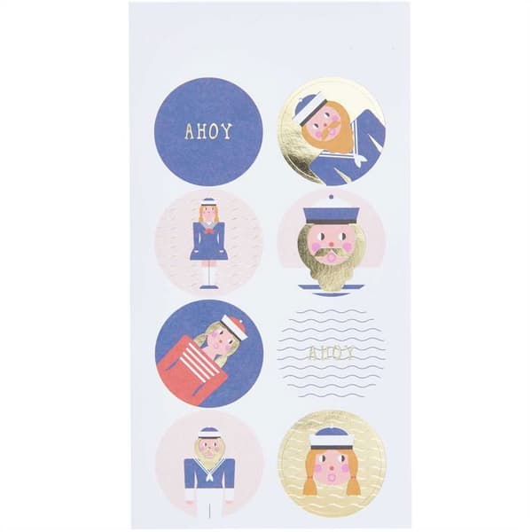 82 Stickers - marintema Flerfärgad