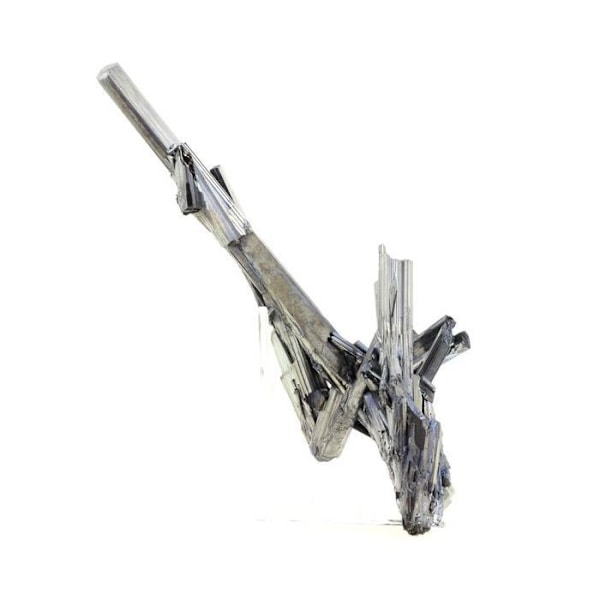 Sten og mineraler. Stibnite (21 cm). 1874,0 ct. Wuning Mine, Jiangxi, Kina.