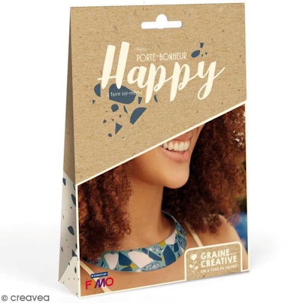 Kit smycken - GRAINE CREATIVE ON A TOUS DU TALENT - Halssmycke plastron terrazzo - Fimo - Vuxen - Unisex terrazzo