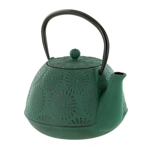 Emerald Green Hanami Gjutjärn Tekanna - 1,2 L Grön