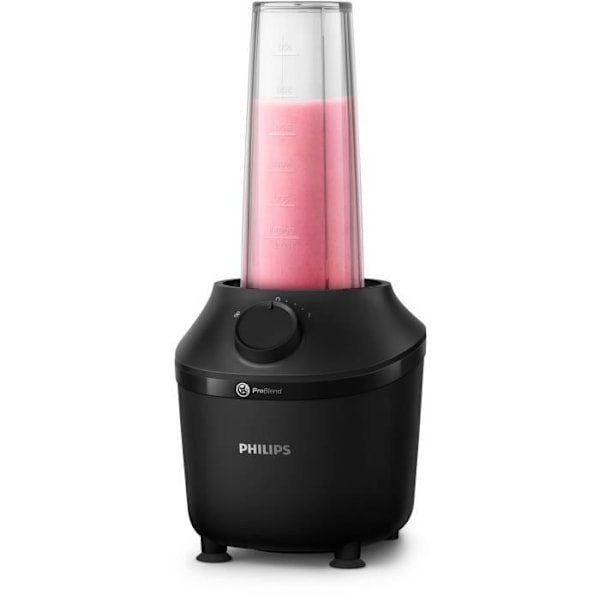 Blender - PHILIPS - Daglig HR2041/41 - 4 ProBlend blade – Maksimal kapacitet på 1,9L – 450 W - 1 hastighed - Pulsfunktion - Sort