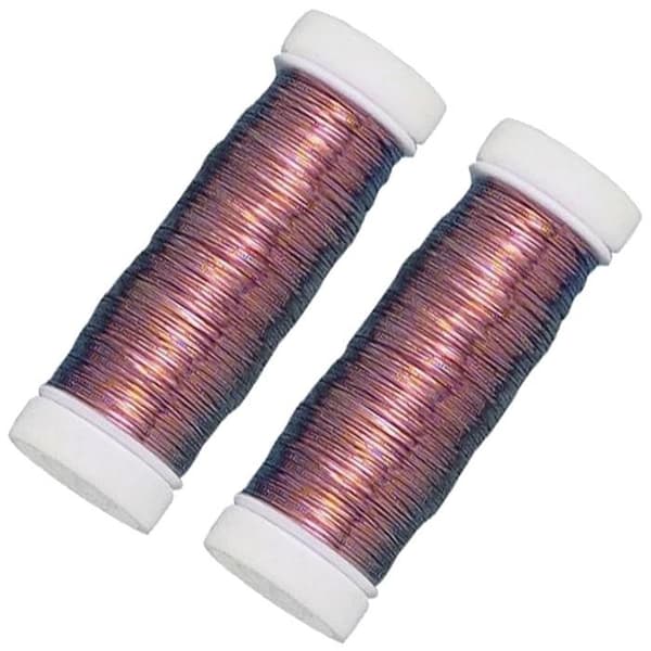 Kobbertråd - RAYHER - 2 x 50 m - 2 spoler - Kobber Koppar