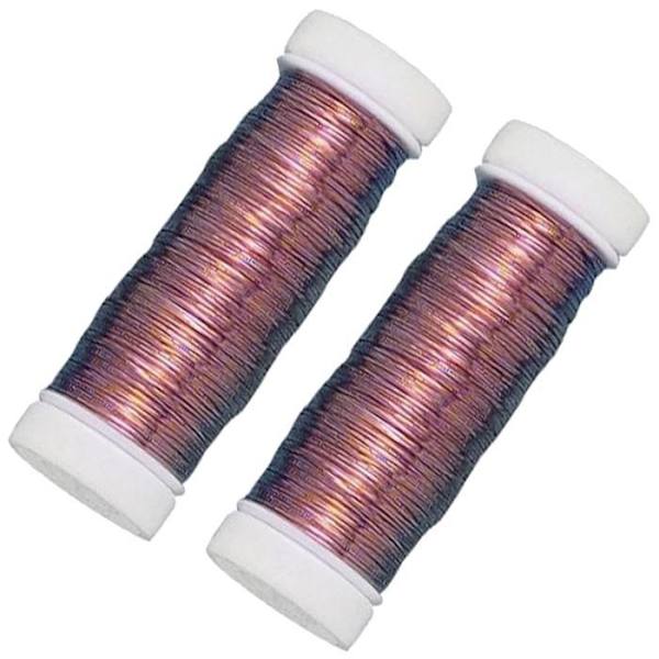 Koppartråd - RAYHER - 2 x 50 m - 2 spolar - Koppar Koppar