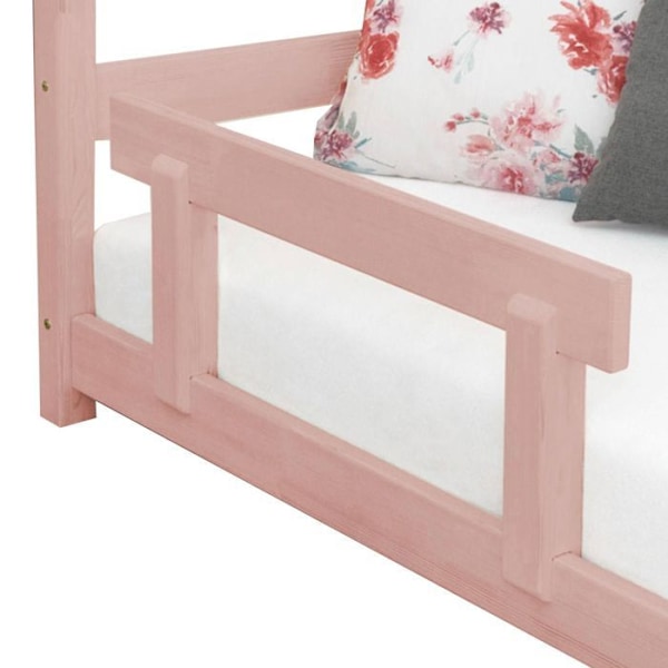 TRUSTY pastellinpunainen lasten sängyn kaide Rosa