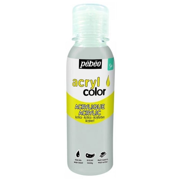 Monipintainen akryylimaali - Hopea - 150 ml Silver