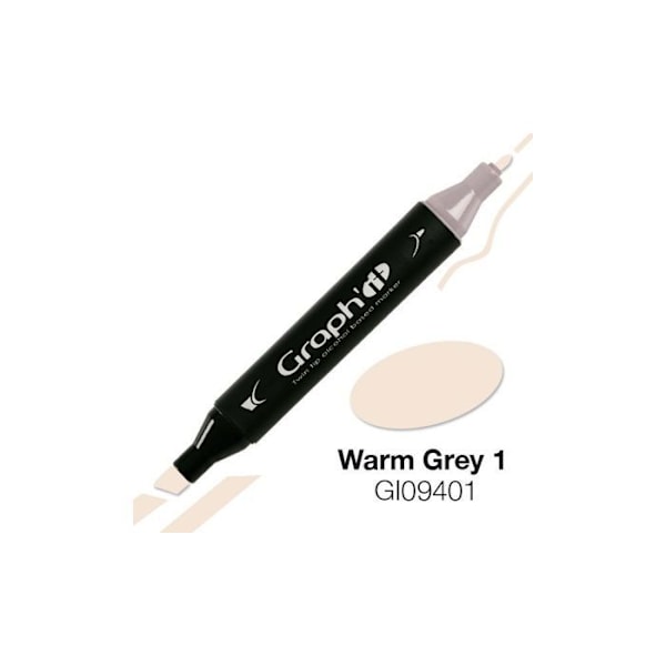 Alkoholmarkør Graph'it 9401 Warm Grey 1 - Graph it Grey Varmgrå 1