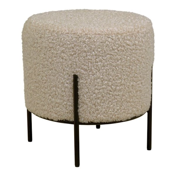 Alford pouf imitation fåreskind grismarron. Gråbrun