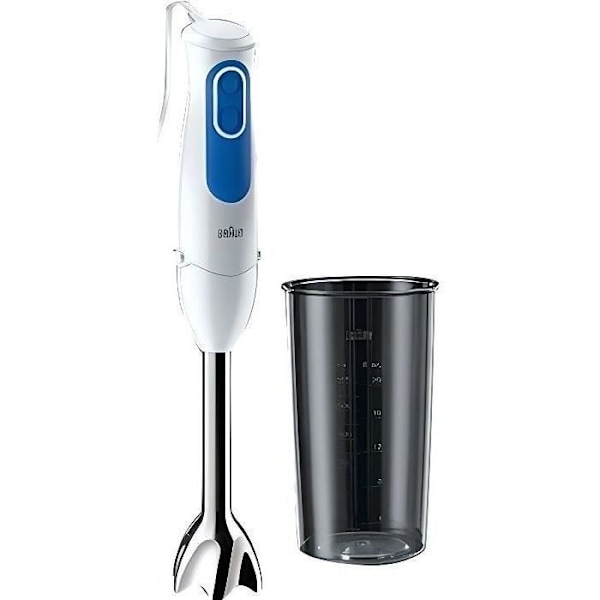 BRAUN MQ3000WH Smoothie Plus آسوفی - Valkoinen ja Sininen Пид Миксер