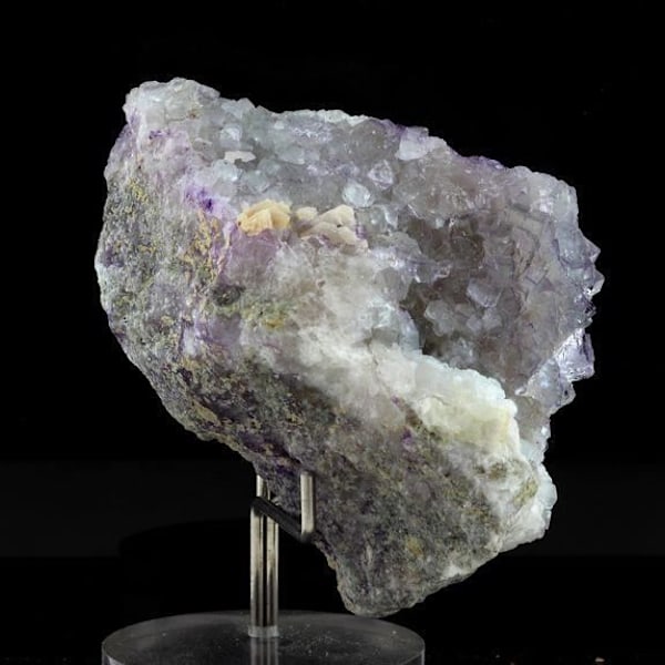 Cristal - ABIJOUX - Fluorit - Lila - 595,0 ct - Mine de Fontsante, Var, Frankrike