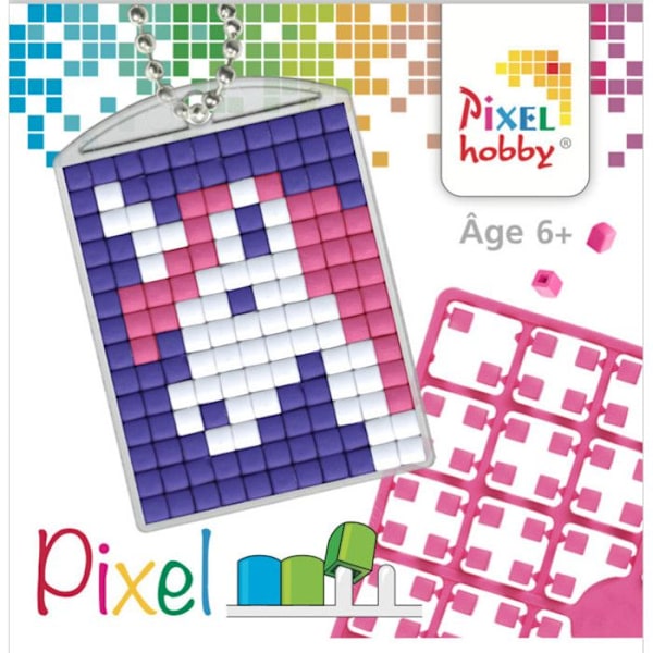 PIXEL Luova avaimenperä 4x3cm Yksisarvinen Flerfarvet