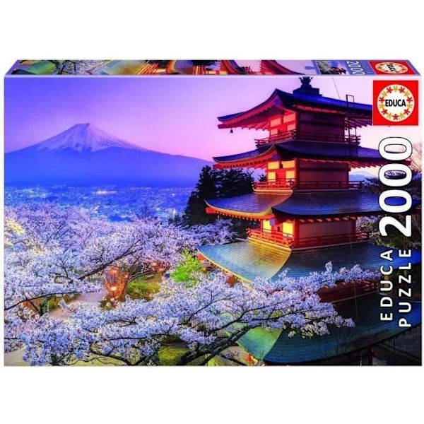 Educa - 16775 - 2000 Monte Fuji, Japani Flerfärgad