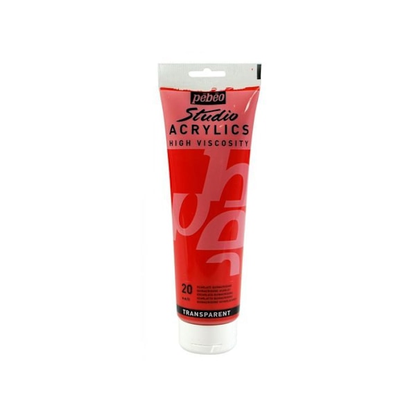 Akryl - Pébéo - 169020 - Karamel Quinacridone - 250 ml - Satiné Kvinn röd Quinacridone