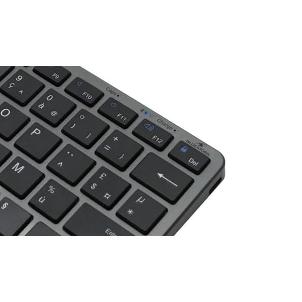 Trådløst Tastatur - BLUESTORK - MINI R - Kompakt - Genopladelig - Grå/Sorte