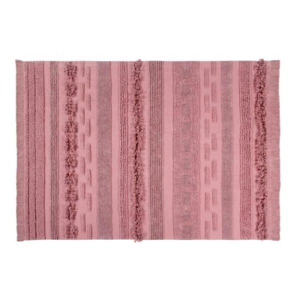 Air Lorena Canals rosa maskintvättbar vardagsrumsmatta - 170x240cm - Rosa