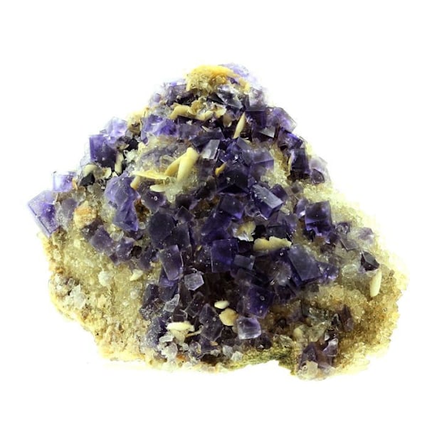 Sten og mineraler. Fluorit + Baryt + Kvarts. 784,0 ct. La Cabaña, Berbes, Asturien, Spanien.