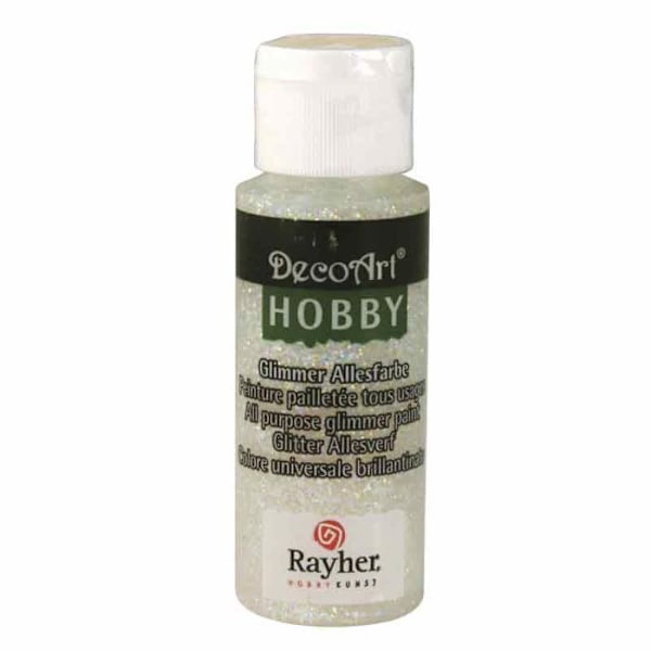 Akrylmaling - DECOART - Iriserende Glitrende - 59 ml - Blank - Alle underlag Iriserande, glittrigt