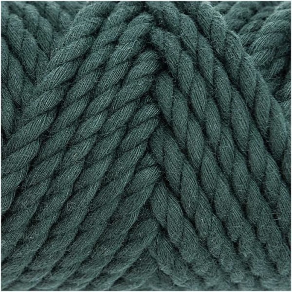 Fil macramé - Rico design - Creative Cotton Cord - 100% bomuld - Petrolgrøn - 25g 142m grön petroleum