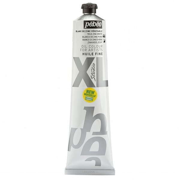 Fin olie - Pébéo - 200046 - Zinkhvid - 200 ml - Hurtigttørrende 3-6 dage Vit