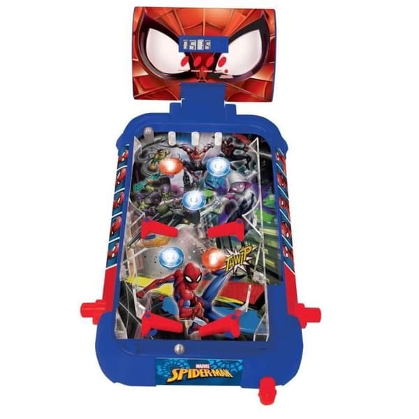 Spider-Man Electronic Pinball Machine - LEXIBOOK - Lys- og lydeffekter Blå