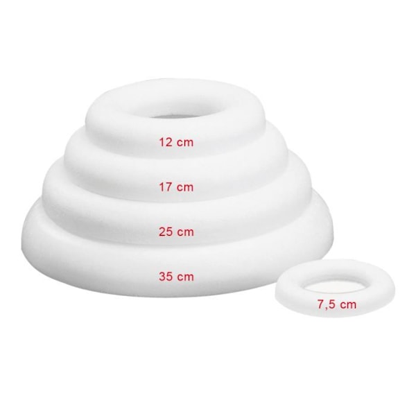 Platt ring i polystyren 35 cm 35 stycken