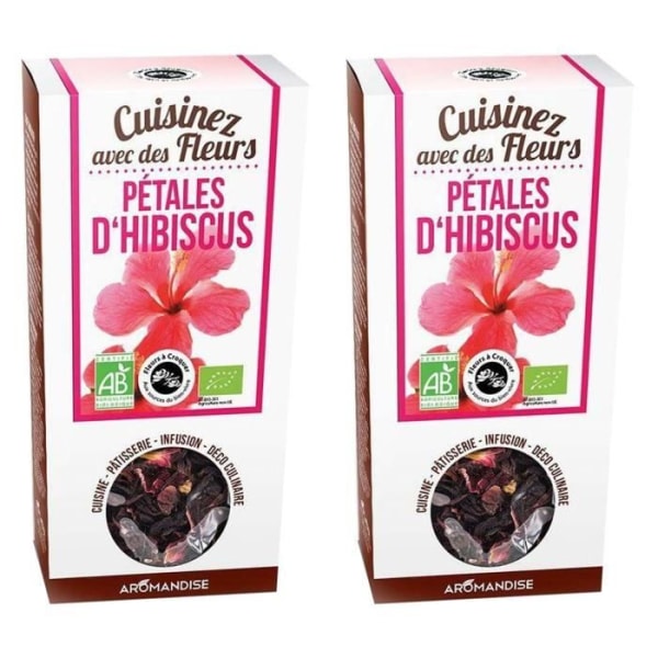 Økologiske spiselige blomster - Hibiscus kronblade 160 g