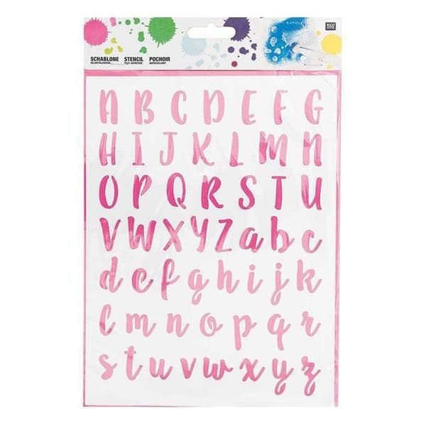Stencils - Kursiv skrift