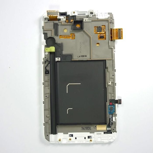 Alkuperäinen LCD-tuntu näyttö Samsung Galaxy Note N7000 valkoinen runko. Vit