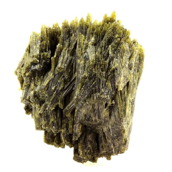 Stenar och mineraler. Epidot. 410,0 cent. Chamrousse, Belledonne, Isère, Frankrike..