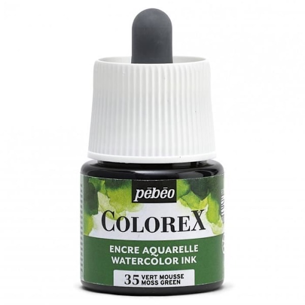 Akvarel Maling - PEBEO - Colorex - 45 ml - Mosgrøn - Mixet Moss grön