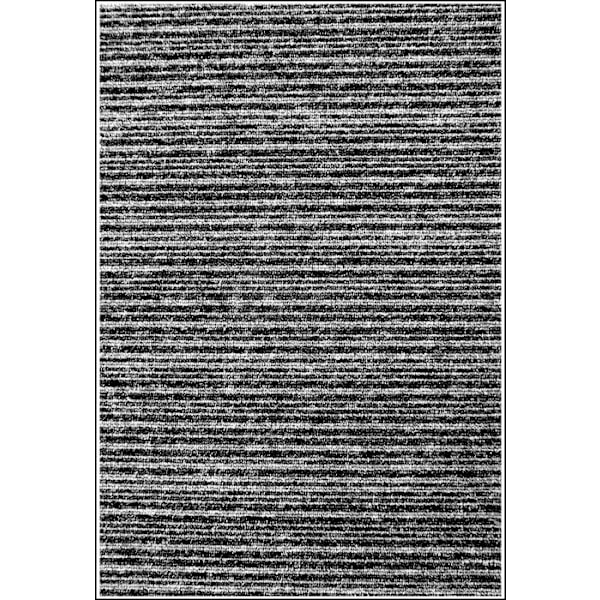 Tæppe - SELMA - Sort - 300x400 - Skridsikkert - Maskinvaskbart - Moderne Svart