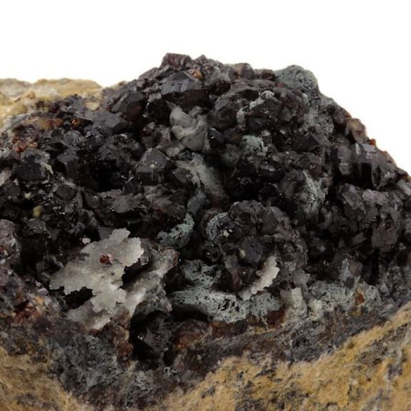 Sten og mineraler. Bournonit + Sphalerit. 1319,0 ct. Saint-Laurent-le-Minier, Occitanie, Frankrig.